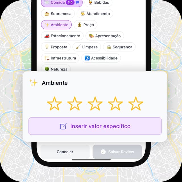 Pontue por categorias